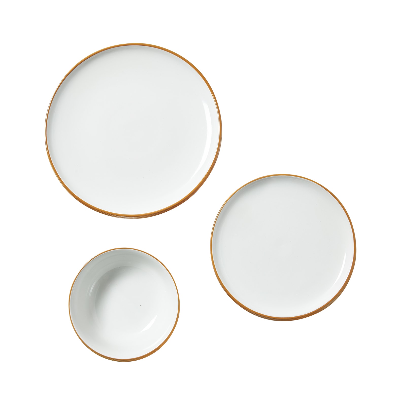 Ceramic Dinnerware Set For 4 White Porcelain Plates And Bowls_voghion.com